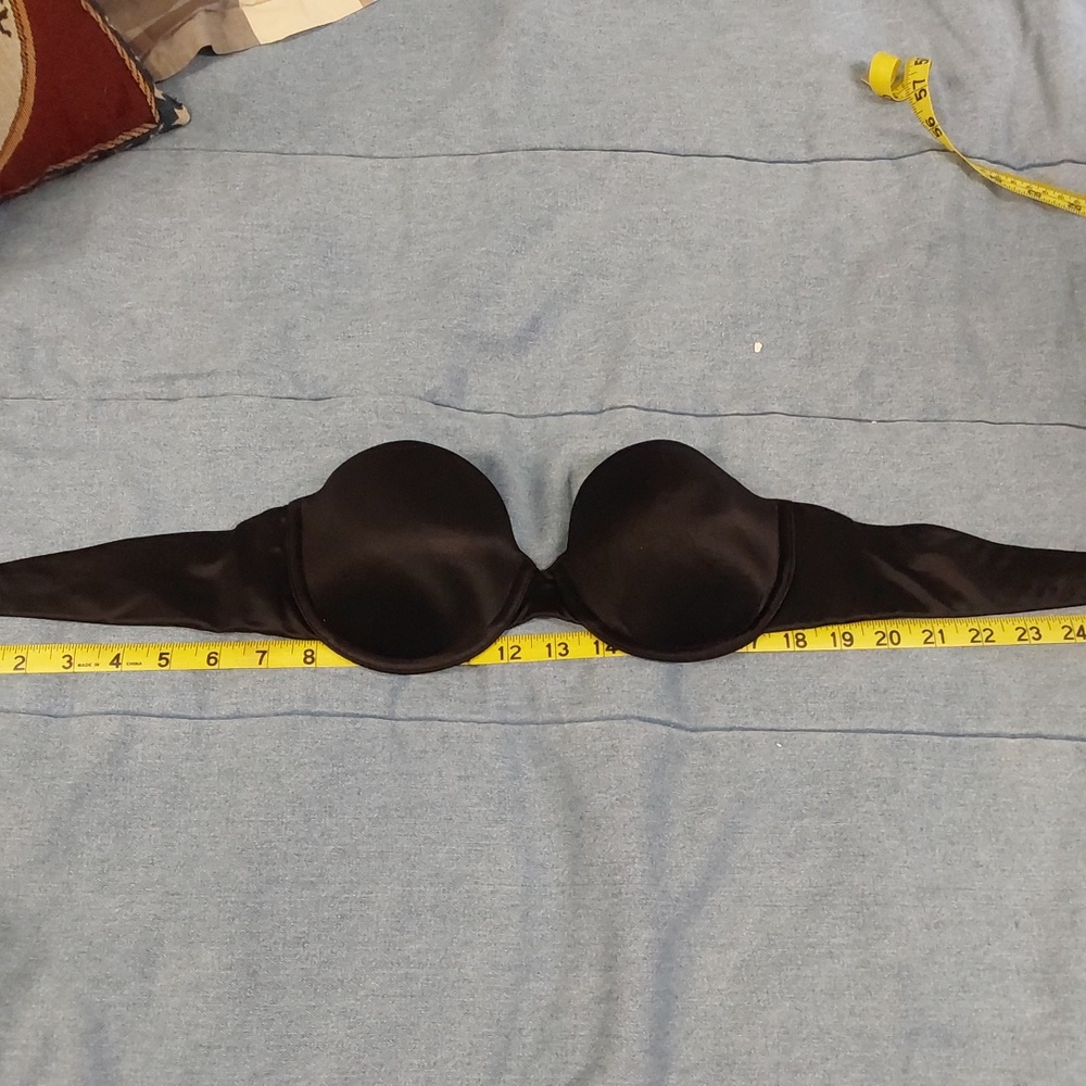 Black strapless bra, Maidenform, 34B